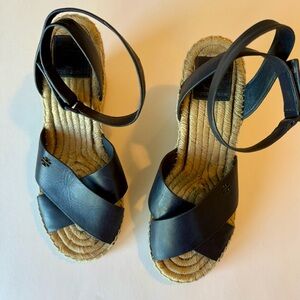 Tory Burch Black Espadrille Sandals